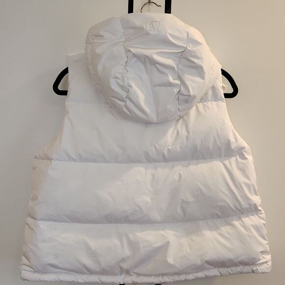 Lululemon Wunder Puff Cropped Vest In White Size 6 New No Tag - Picture 4 of 16
